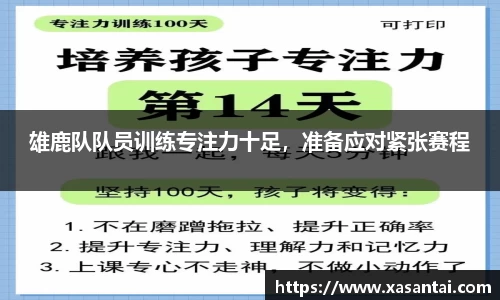 雄鹿队队员训练专注力十足，准备应对紧张赛程